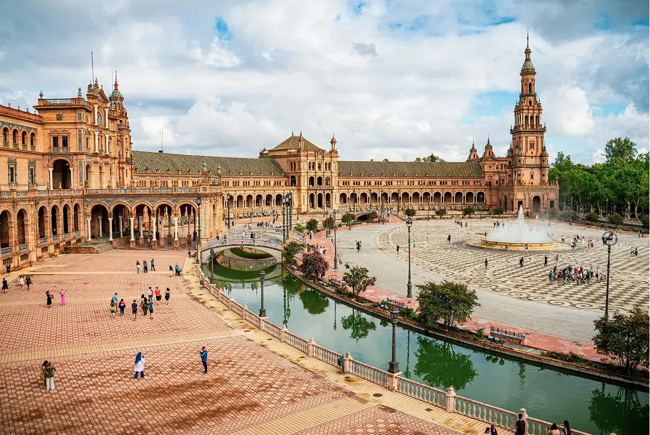 Plaza de España in Seville, Spain
